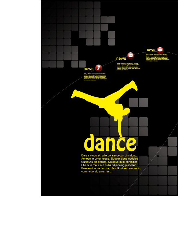 free vector Dance posters template vector
